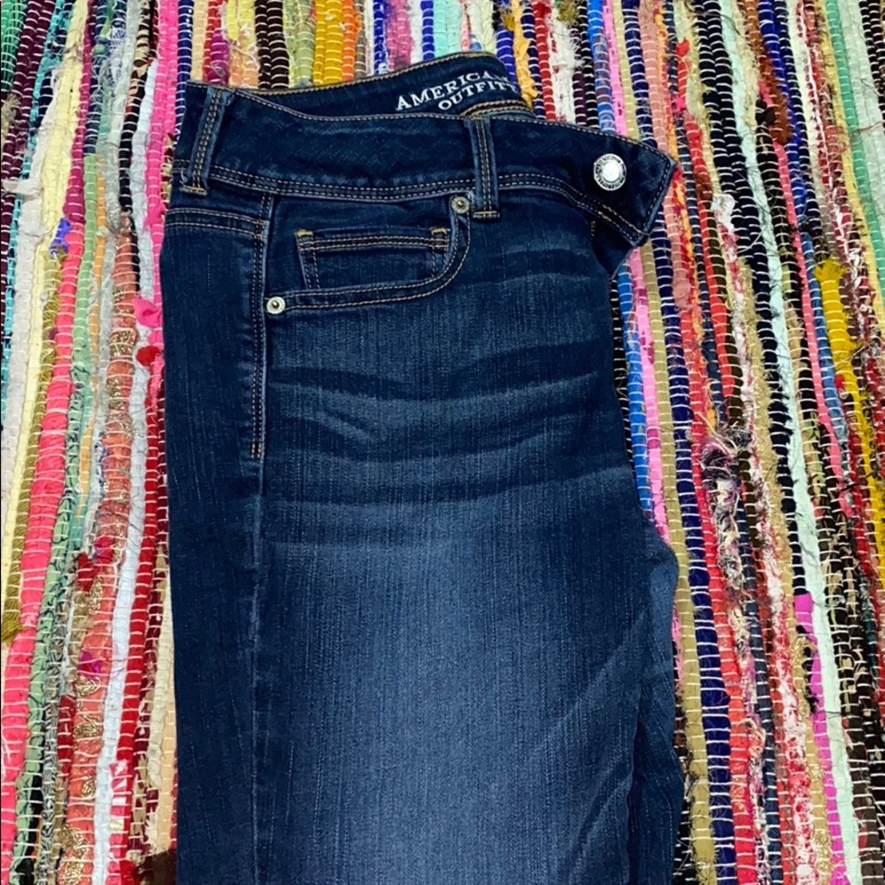 Denim boot cut jeans